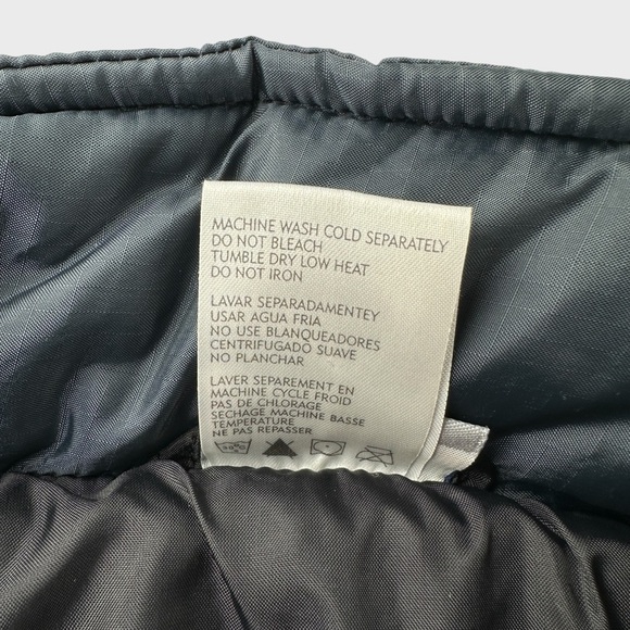 NFL Reebok Dallas Cowboys Mens Large Navy Blue Black Embroidered Puffer Jacket - Picture 14 of 15